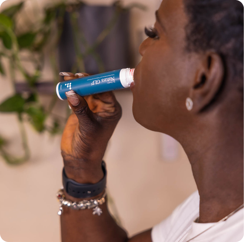 Have your first Natura GLP drink alongside your morning meal to feel fuller and more satisfied.